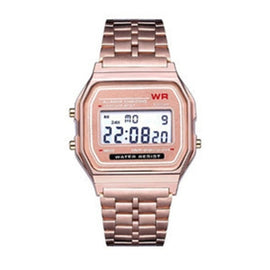 Ultra-thin F91w sports Children's electronic watches alarm children clock Stainless Steel strap men watch for kid boy girl gift