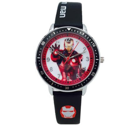 Hot Sale Marvel Hero Cartoon Watch Spiderman Students kids Watch Leather Quartz Watch Boys Birthday Gift 2019 Children Watch