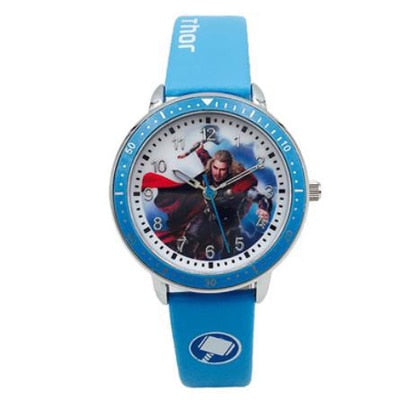 Hot Sale Marvel Hero Cartoon Watch Spiderman Students kids Watch Leather Quartz Watch Boys Birthday Gift 2019 Children Watch