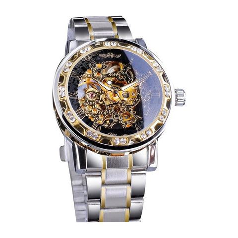 T-WINNER Man Mechanical Watch Fashion Hollow Luxury Design Business Watches Mens 2019 Men Wristwatch Clock erkek kol saati