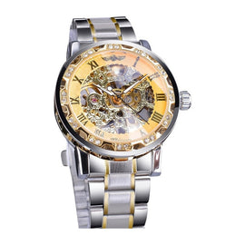 T-WINNER Man Mechanical Watch Fashion Hollow Luxury Design Business Watches Mens 2019 Men Wristwatch Clock erkek kol saati