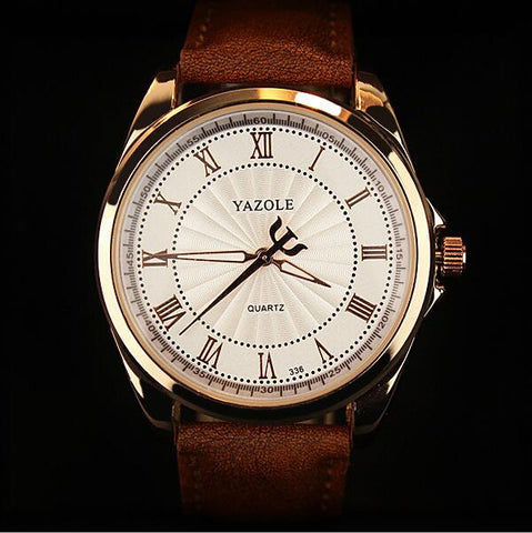 YAZOLE 2019 Business Watch Men Top Brand Luxury Quartz Wrist Watches Classic Fashion Leather Male Wristwatch Clock Reloj Hombre