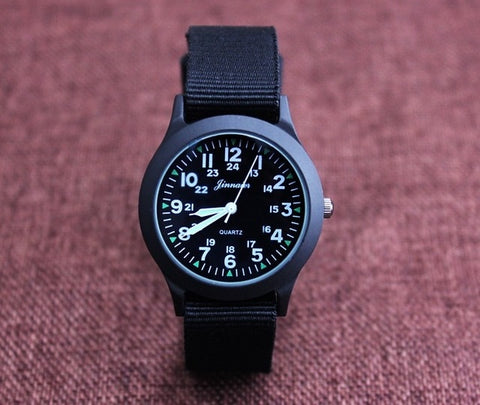 New arrived boy fashion sports colorful nylon casual child gift clock kids Luminous pointer quartz watch girls casual watch