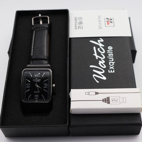 Men watch Lighter Watches sports Windproof Flameless Cigarette Lighter Men USB Charging Casual Quartz male clock F777