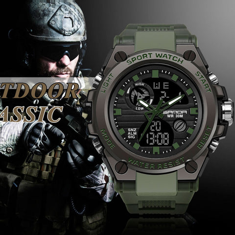 2019 Newest men's watch sport  multi-function waterproof digital watch men's military outdoor sports watch men relogio masculino