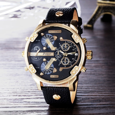 Top Brand Luxury Big Dial Men Watch Military Quartz Watch Casual Sports Business Metal Wristwatch Male Clock Relogio Masculino