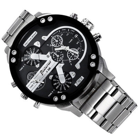 Top Brand Luxury Big Dial Men Watch Military Quartz Watch Casual Sports Business Metal Wristwatch Male Clock Relogio Masculino