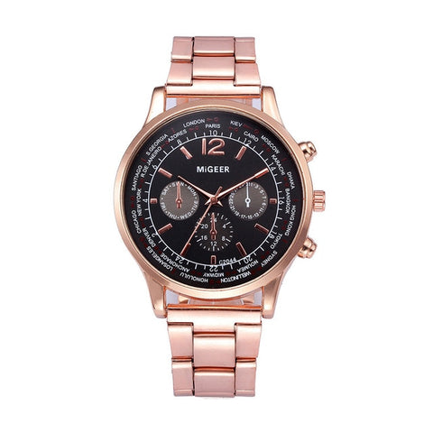 Luxury Business Quartz Watch Men Brand Stainless Steel Chronograph Army Military Wrist Watch Clock Relogio Masculino Male 533