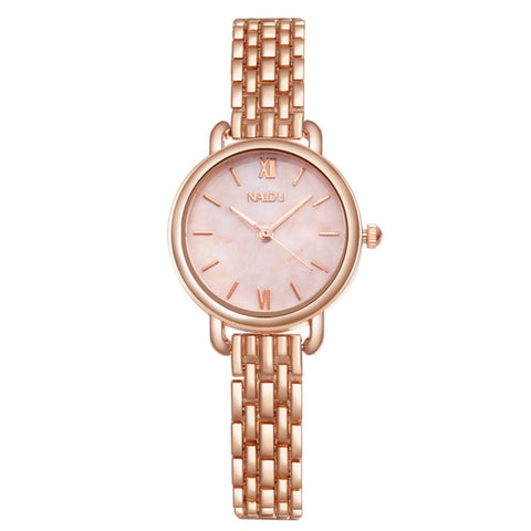 Fashion Silver women's watches Rose Gold Stainless Steel Women Quartz Wristwatch Dress Ladies watch reloj mujer relogio femino