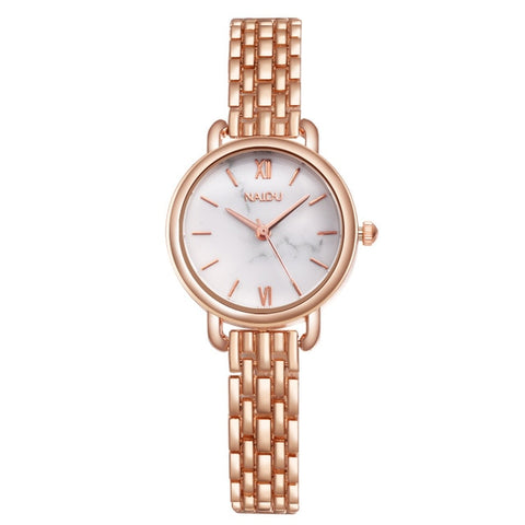 Fashion Silver women's watches Rose Gold Stainless Steel Women Quartz Wristwatch Dress Ladies watch reloj mujer relogio femino