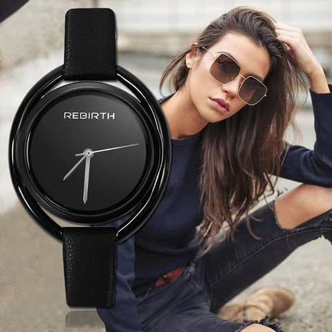 REBIRTH Women's Watch Luxury Montre Femme 2019 Fashion Ladies Watches For Women Bracelet Reloj Mujer Rose Gold zegarek damski