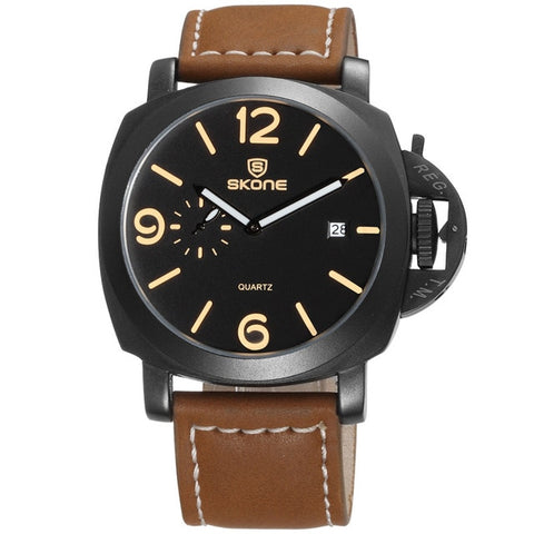 Fashion Luxury Brand Sport Watch Men Waterproof Quartz Leather Military Wrist Watch Men Army Clock Male relojes hombre hodinky