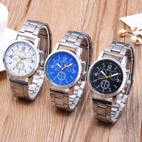 New Reloj Mojer Watch Men Military Quartz Watches Men Watch Steel Strap Male Clock Wristwatch Relogio Masculino montre homme #A