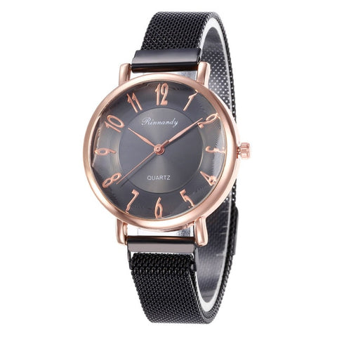 WJ-8569 2019 Hot Sale Women's Watches Luxury Magnetic Wristwatch Geometric Surface Female Diamond Quartz Watches reloj mujer