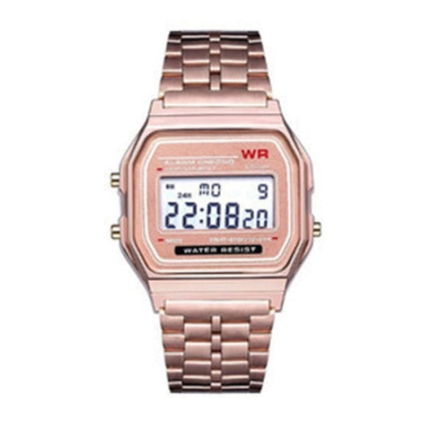 Ultra-thin F91w sports Children's electronic watches alarm children clock Stainless Steel strap men watch for kid boy girl gift