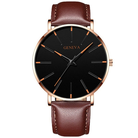 Relogio Masculino Minimalism Men's Fashion Ultra-thin Watches Simple Men Business Stainless Steel Mesh Band Quartz Watch