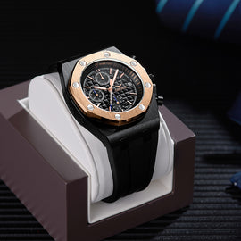 2019 ONOLA Luxury brand Fashion Sports Military Mens Watches Wristwatch clock metal Waterproof multifunctional quartz watch Men