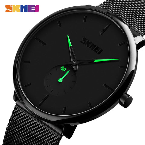 SKMEI Fashion Men Quartz Watches Male Waterproof Wristwatches Simple Business Watches Relogio Masculino Relojes para hombre 9185