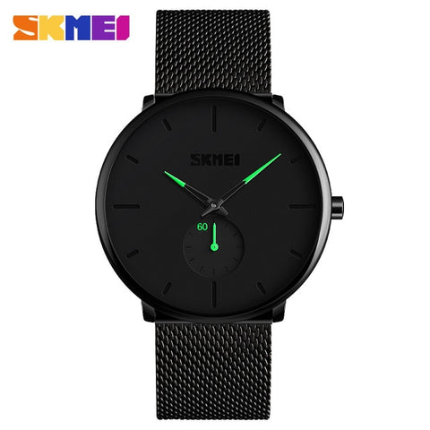 SKMEI Fashion Men Quartz Watches Male Waterproof Wristwatches Simple Business Watches Relogio Masculino Relojes para hombre 9185