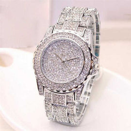 Women Ladies Bling Diamonds Crystal Strap Watch Fashion Luxury Stainless Steel Analog Quartz WristWatches relogio feminino