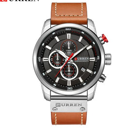 CURREN 8291 Luxury Brand Men Analog Digital Leather Sports Watches Men's Army Military Watch Man Quartz Clock Relogio Masculino