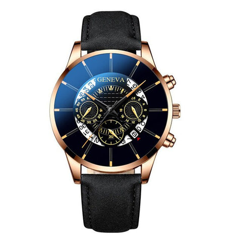 New Luxury Men's Watch Alloy Mesh Belt Multicolor Calendar Large Dial Wrist Watch Male Casual Trendy Business Gift Clock