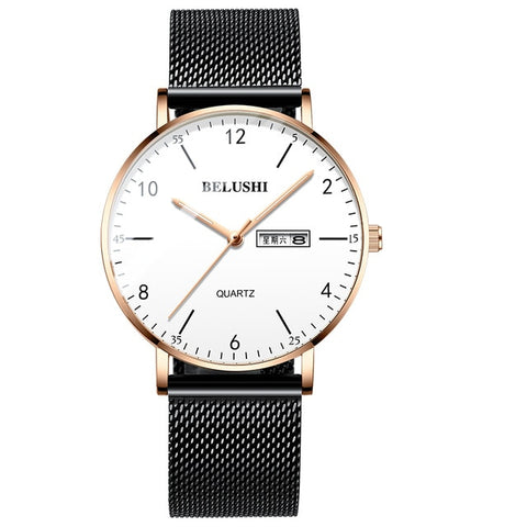 BELUSHI Watches Men Clock Top Brand Luxury Mens Watches Fashion Casual Business Wrist Watch for Man Hour Male Simple Men's Watch