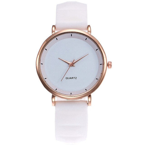 2019 Women's Watches silver For Women Stylish Ladies Clock wristwatch Simple Black white whatch zegarek damski montre femme