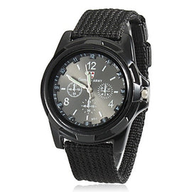 New Men Military Army Bomber Pilot Canvas Strap Sports Men Boy Quartz Wrist Watch Analog Men Dress Sport Wristwatches reloj