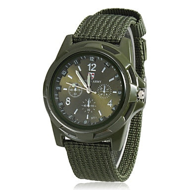 New Men Military Army Bomber Pilot Canvas Strap Sports Men Boy Quartz Wrist Watch Analog Men Dress Sport Wristwatches reloj