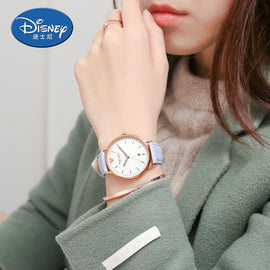 Disney Big Dial Women's Pink Mickey Mouse 100% Original Brand New Watches for Female Gift Whatch Auto Date Simple Clock MK-11186