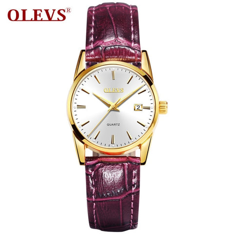 OLEVS Mens Watches Top Brand Luxury Quartz Wrist watch reloj hombre Fashion Casual Business Leather Men Watch Relogio Masculino