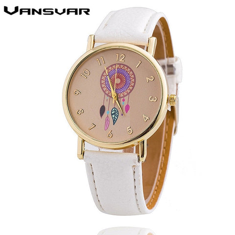 Women Dreamcatcher Watch Fashion Casual Leather Strap Ladies Quarzt Watches Relogio Feminino