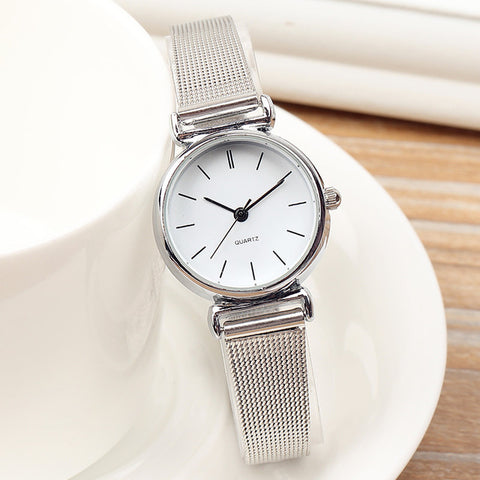 Top Brand Unique Fashion Mini Watches Simple Casual Steel Mesh Women's Watches Ladies Small Dial Watch Clock Relogio Feminino