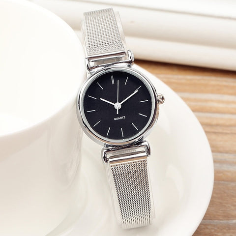 Top Brand Unique Fashion Mini Watches Simple Casual Steel Mesh Women's Watches Ladies Small Dial Watch Clock Relogio Feminino