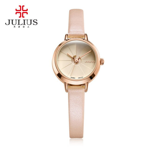 Women's Creative Stairs Design Slim Watch Julius Female Elegant Fashion Whatch Gift Box Packed Ladies Watch   JA-979