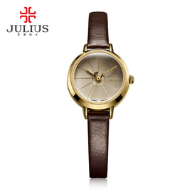 Women's Creative Stairs Design Slim Watch Julius Female Elegant Fashion Whatch Gift Box Packed Ladies Watch   JA-979