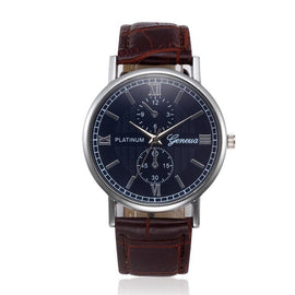 Relogio Masculino Quartz Watch Men Leather Casual Watches Men's Clock Male Sports Wristwatch montre homme erkek kol saati #C