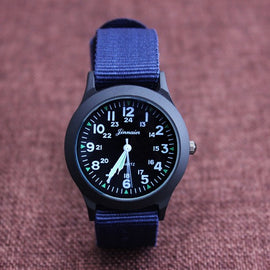 New arrived boy fashion sports nylon watch promotion kids Luminous pointer quartz watch girls casual watch