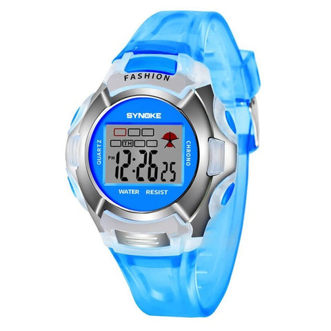 New Waterproof Children Watch Boys Girls LED Digital Sports Watches Plastic Kids Alarm Date Casual Watch Select Gift for kid #D