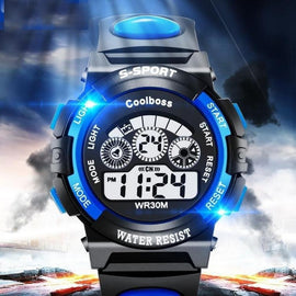 Hot Sale Waterproof Children Watch Boys Girls LED Digital Sports Watches Silicone Rubber watch kids Casual Watch Gift 2018 #D