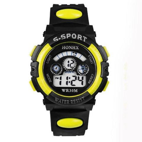 Hot Sale Waterproof Children Watch Boys Girls LED Digital Sports Watches Silicone Rubber watch kids Casual Watch Gift 2018 #D