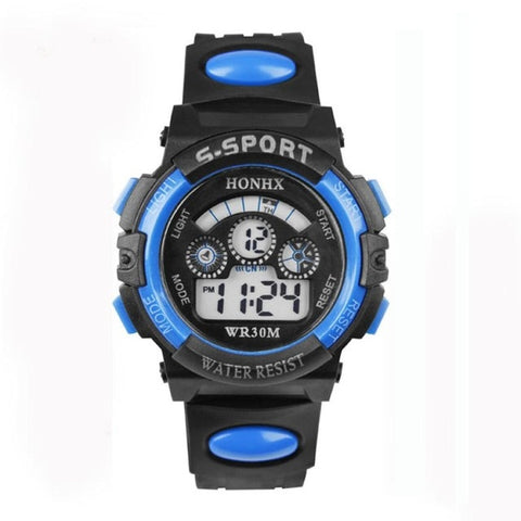 Hot Sale Waterproof Children Watch Boys Girls LED Digital Sports Watches Silicone Rubber watch kids Casual Watch Gift 2018 #D