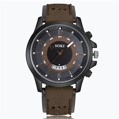 SOKI Fashion Watch Men Casual Military Sport Men's Watch High Quality Quartz Analog Wristwatch Erkek Kol Saati Relogio Masculino