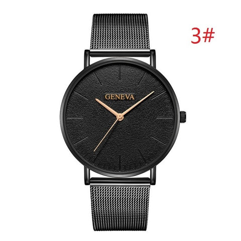 GENEVA Women's Watch 2019 Fashion Ladies Watches For Women Rose Gold Watch Women Simple Bracelet Montre Femme 2019 Reloj Mujer