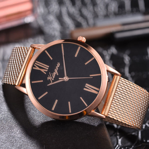 Rose Gold Sliver Mesh Stainless Steel Dail Watches Women Top Brand Luxury Casual Clock Ladies Wrist Watch Relogio Feminino &Ff