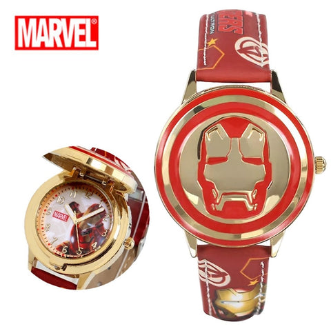 Avengers Alliance Animation Cartoon Boys and Children's Watches Iron Man Overturned Tuhaojin Waterproof Watches