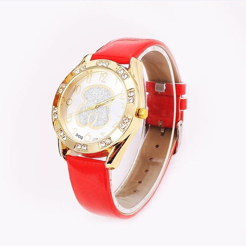 Relogio feminino 2019 New Women Watches Fashion Brand Bear Watch Women Casual Leather Belt Quartz Wristwatch reloj mujer