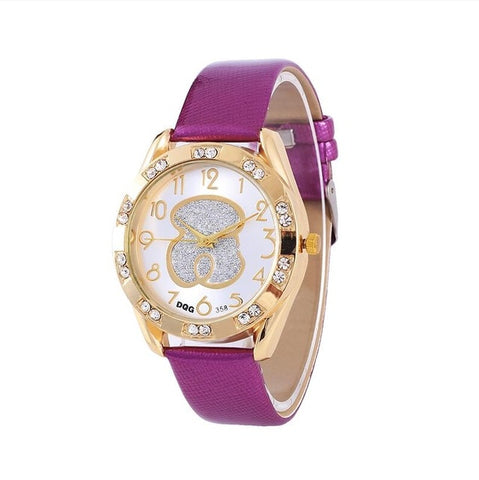 Relogio feminino 2019 New Women Watches Fashion Brand Bear Watch Women Casual Leather Belt Quartz Wristwatch reloj mujer