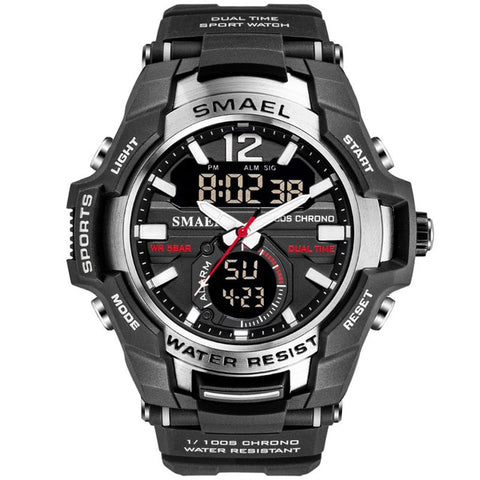 2019 SMAEL Sport Watch Men Watches Waterproof 50M Wristwatch Relogio Masculino Big Dial Quartz Digital Military Army Clock 1805